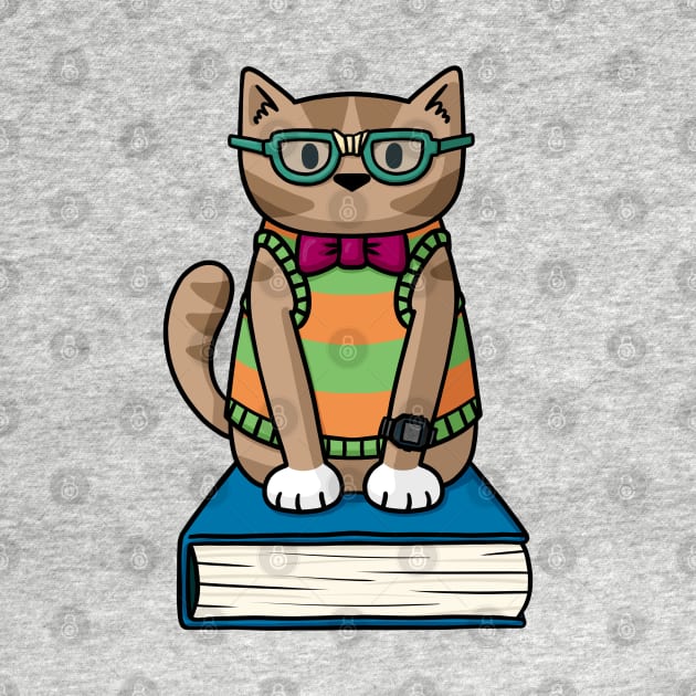 Nerd Cat by Doodlecats 